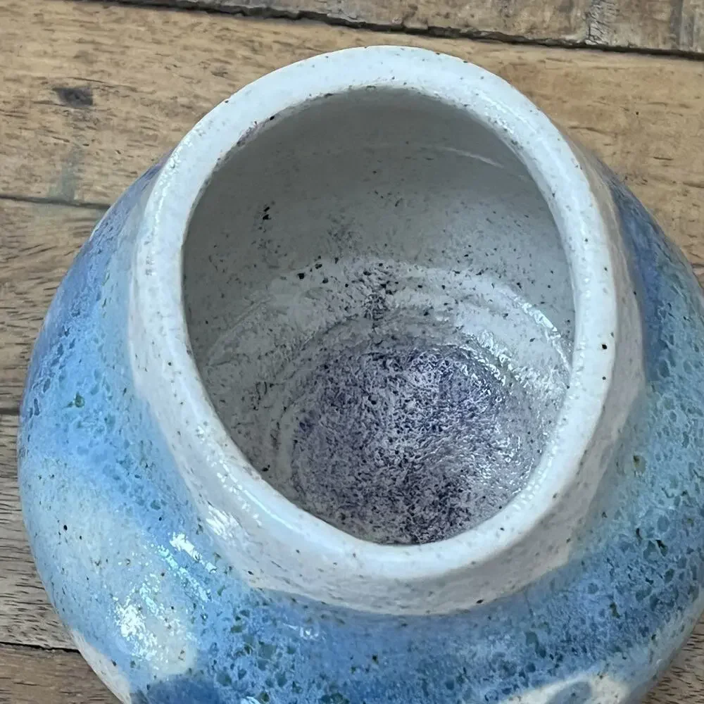 Studio Art Pottery Stoneware Vase 4.5